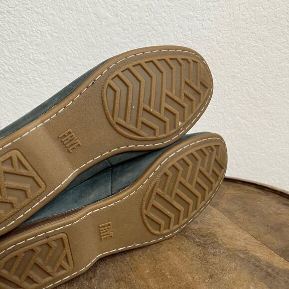 Frye Boots Ash Gray Lewis Venetian Slip-On Loafer Driving Shoes Men's Size 8 - Picture 7 of 9